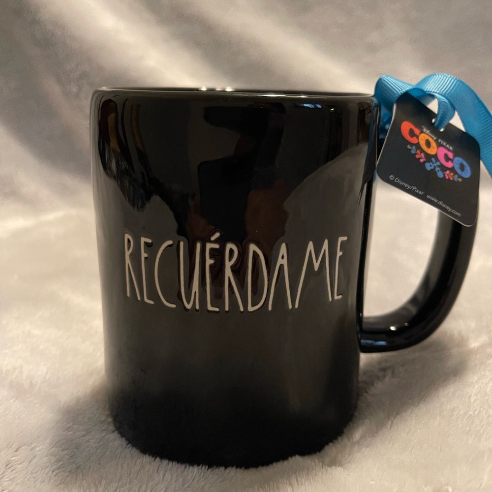 Rae Dunn Pixar Coco Recuerdame Cofee Tea Mug Cup